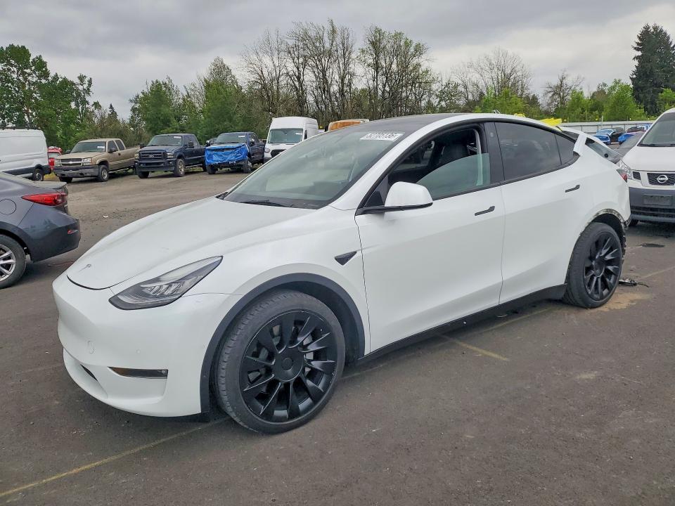 52705136 :رقم المزاد ، 5YJYGAEE0MF232081 vin ، 2021 Tesla Model Y مزاد بيع