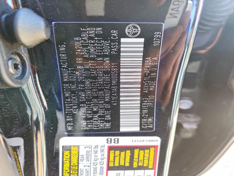 Продажа на аукционе авто 2021 Toyota Avalon, vin: 4T1EA1AB1MU005811, номер лота: 54075556