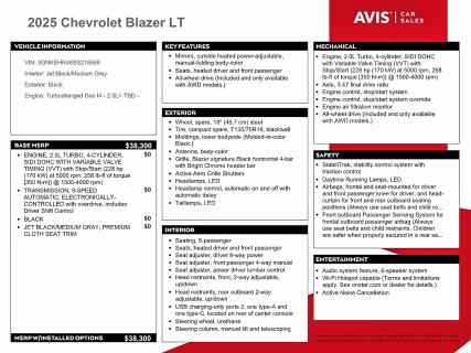 Aukcja sprzedaży 2025 Chevrolet Blazer, vin: 3GNKBHR46SS218566, numer aukcji: 54226146