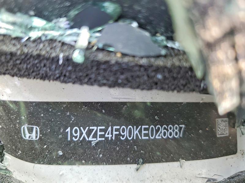 54334006 :رقم المزاد ، 19XZE4F90KE026887 vin ، 2019 Honda Insight مزاد بيع