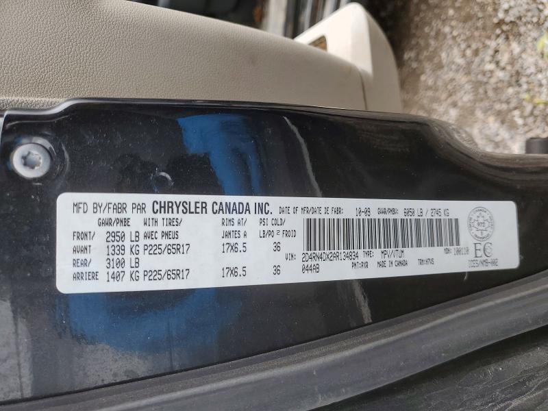 Aukcja sprzedaży 2010 Dodge Grand Caravan, vin: 2D4RN4DX2AR134834, numer aukcji: 53420446