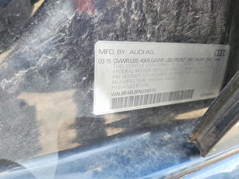 Продажа на аукционе авто 2015 Audi A4, vin: WAUBFAFL8FN038910, номер лота: 54994206