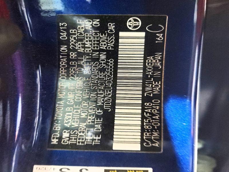 54993096 :رقم المزاد ، JTDZN3EU4D3255566 vin ، 2013 Toyota Prius V مزاد بيع