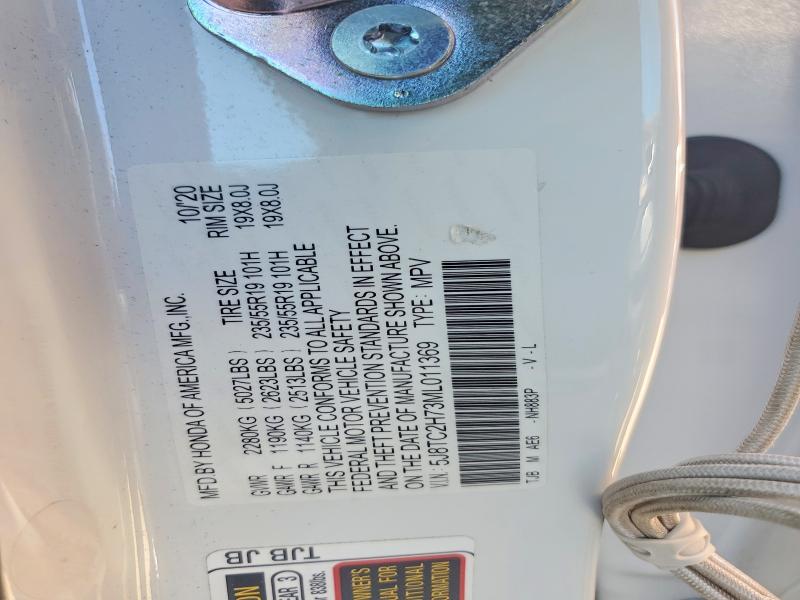 Aukcja sprzedaży 2021 Acura Rdx, vin: 5J8TC2H73ML011369, numer aukcji: 53261766