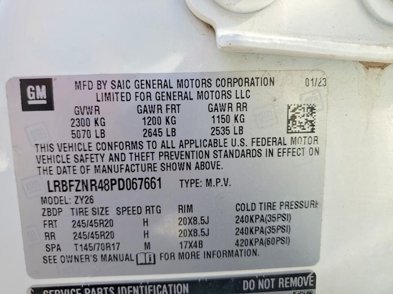 Aukcja sprzedaży 2023 Buick Envision, vin: LRBFZNR48PD067661, numer aukcji: 52953436