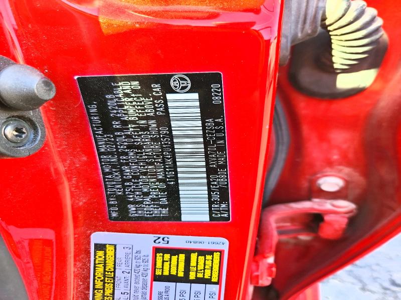 2023 Toyota Camry მანქანა იყიდება აუქციონზე, vin: 4T1G11AK4PU135790, აუქციონის ნომერი: 53433406
