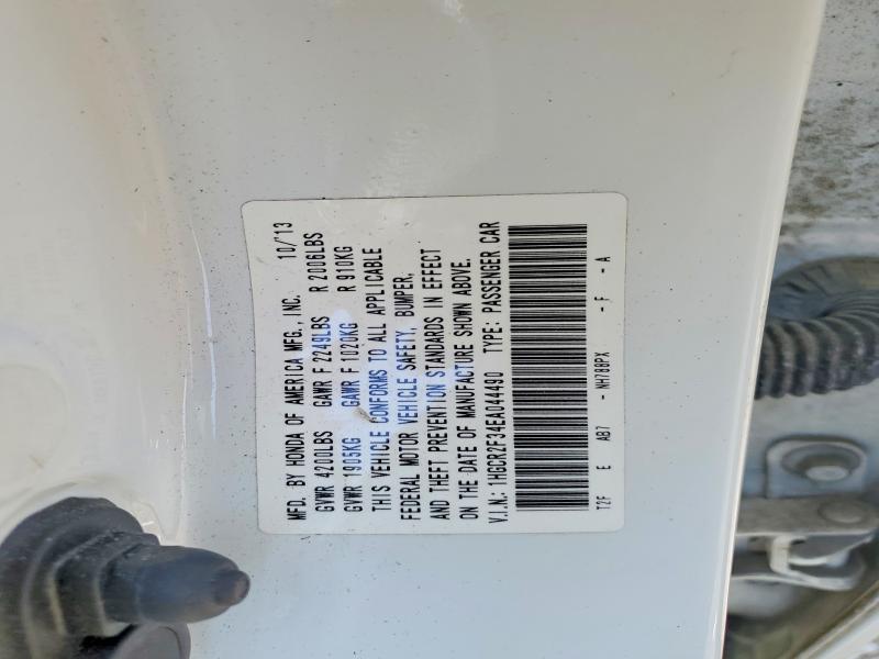 53699166 :رقم المزاد ، 1HGCR2F34EA044490 vin ، 2014 Honda Accord مزاد بيع