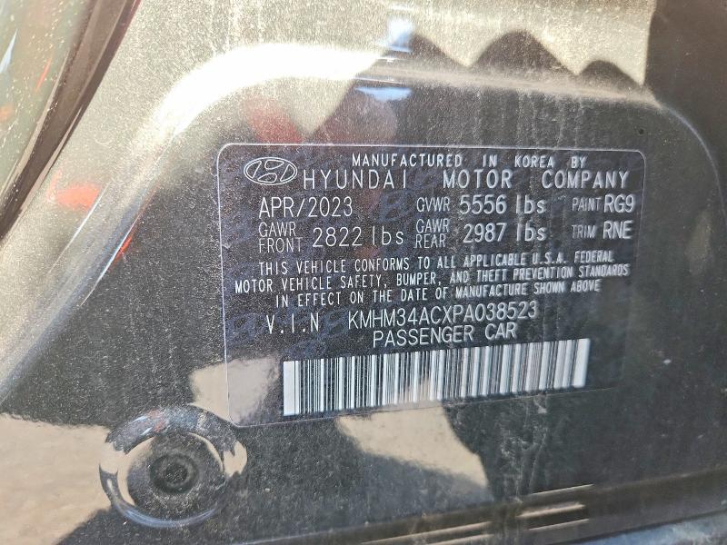 Aukcja sprzedaży 2023 Hyundai Ioniq 6, vin: KMHM34ACXPA038523, numer aukcji: 53517706