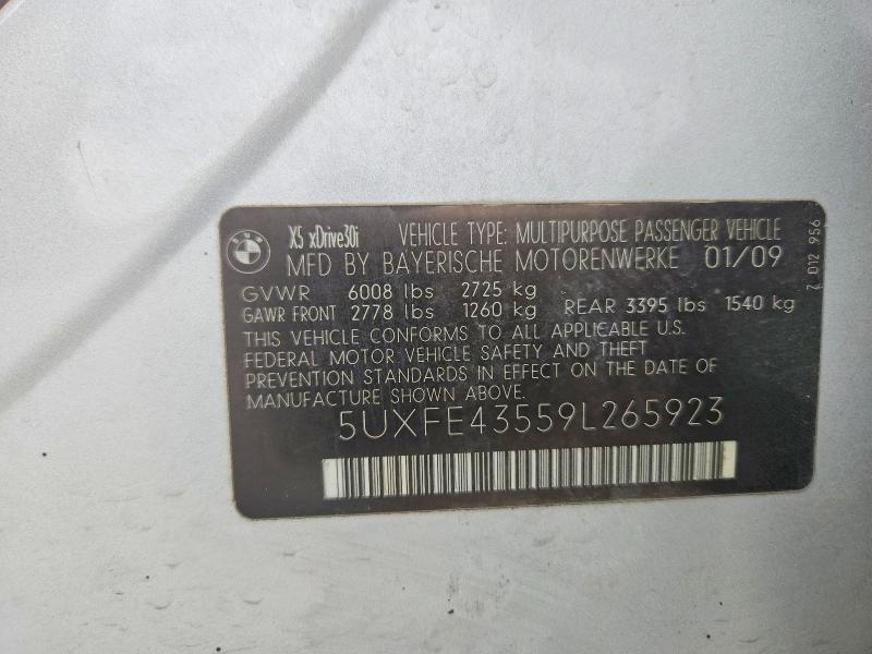 Продажа на аукционе авто 2009 Bmw X5, vin: 5UXFE43559L265923, номер лота: 54516136