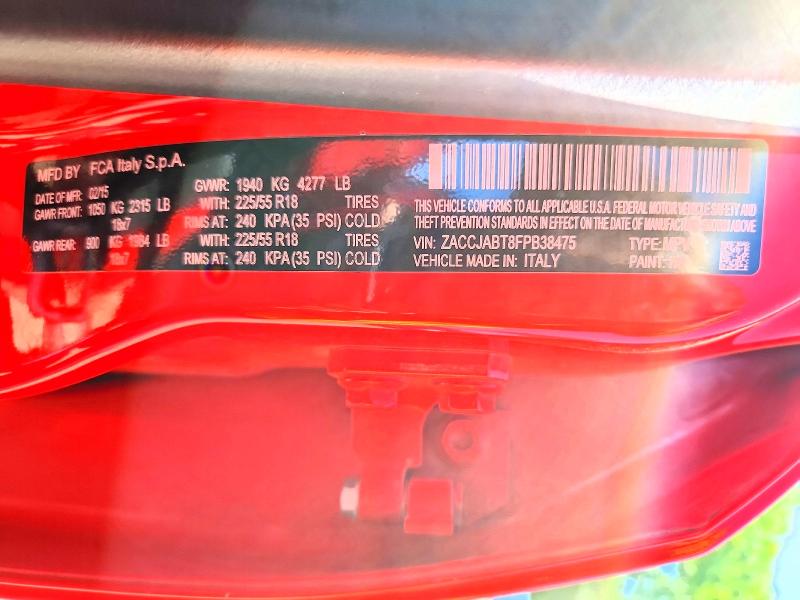 54064766 :رقم المزاد ، ZACCJABT8FPB38475 vin ، 2015 Jeep Renegade مزاد بيع