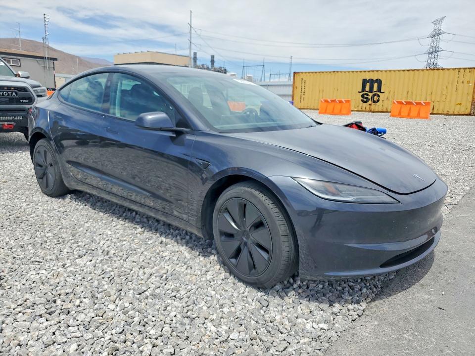 2025 Tesla Model 3 მანქანა იყიდება აუქციონზე, vin: 5YJ3E1EA0SF011168, აუქციონის ნომერი: 52067846
