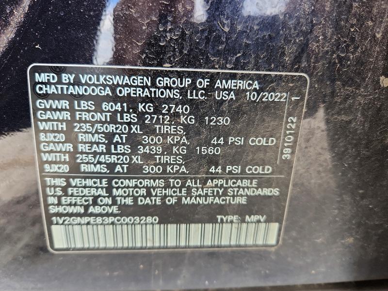 Продажа на аукционе авто 2023 Volkswagen Id.4, vin: 1V2GNPE83PC003280, номер лота: 52785556