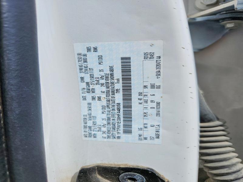 Продажа на аукционе авто 2017 Ford F150, vin: 1FTFW1EG9HFA48058, номер лота: 52160666
