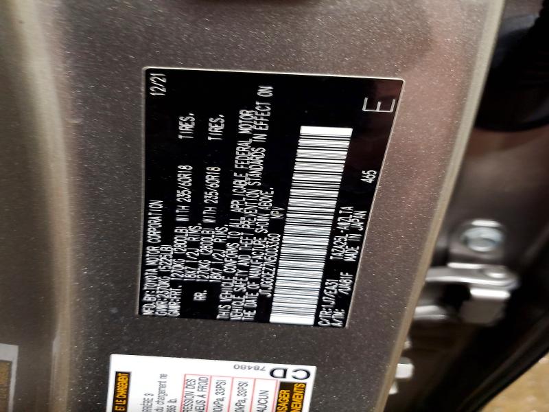 Aukcja sprzedaży 2022 Lexus Nx, vin: JTJGGCEZ7N5003360, numer aukcji: 53445576