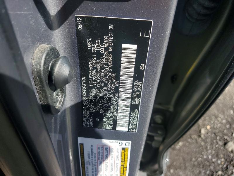 53415286 :رقم المزاد ، JTJBM7FX4D5050481 vin ، 2013 Lexus Gx مزاد بيع