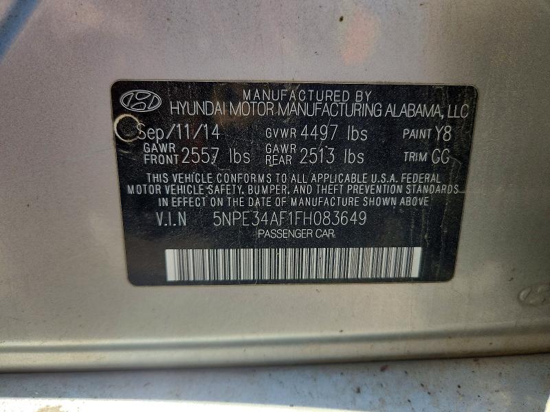 Продажа на аукционе авто 2015 Hyundai Sonata, vin: 5NPE34AF1FH083649, номер лота: 52341876