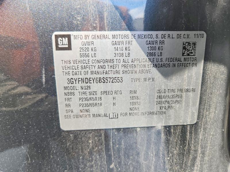 Продаж на аукціоні авто 2011 Cadillac Srx, vin: 3GYFNDEY6BS572553, номер лоту: 48640776