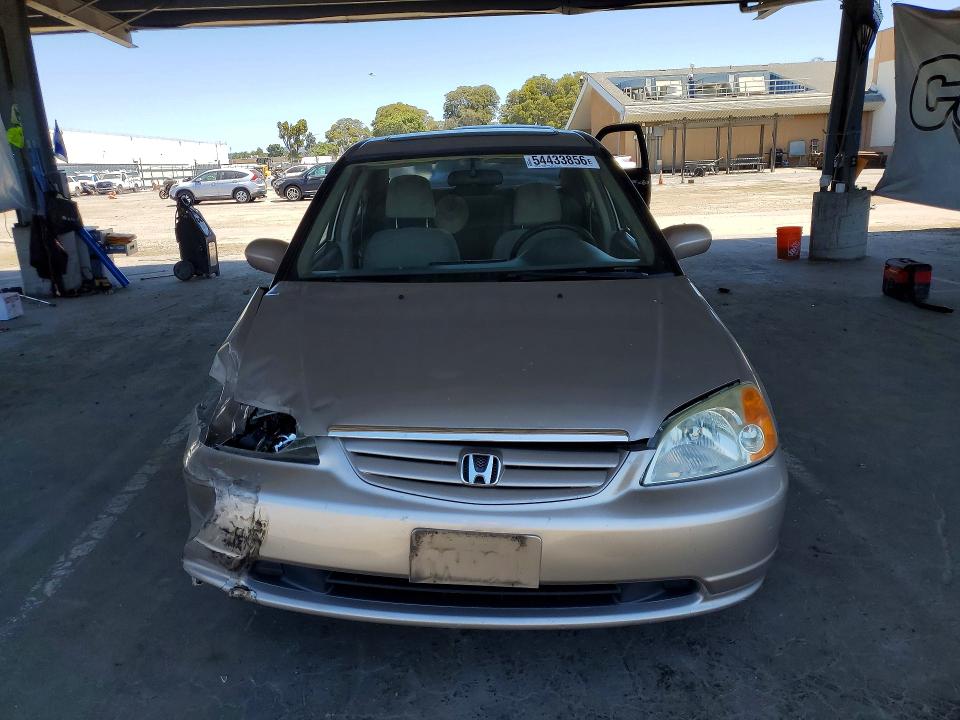2001 Honda Civic მანქანა იყიდება აუქციონზე, vin: 1HGES26731L076636, აუქციონის ნომერი: 54433856