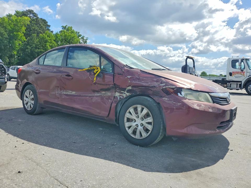 2012 Honda Civic მანქანა იყიდება აუქციონზე, vin: 2HGFB2F57CH558514, აუქციონის ნომერი: 53338306