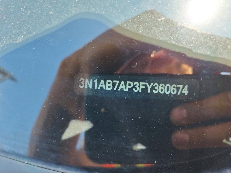 Продаж на аукціоні авто 2015 Nissan Sentra, vin: 3N1AB7AP3FY360674, номер лоту: 55573556