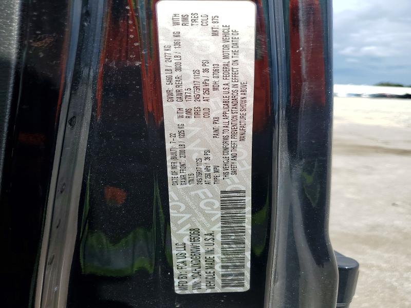54967416 :رقم المزاد ، 1C4HJXDG6NW165068 vin ، 2022 Jeep Wrangler Unlimited مزاد بيع