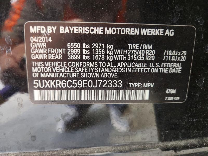 Aukcja sprzedaży 2014 Bmw X5, vin: 5UXKR6C59E0J72333, numer aukcji: 52768016