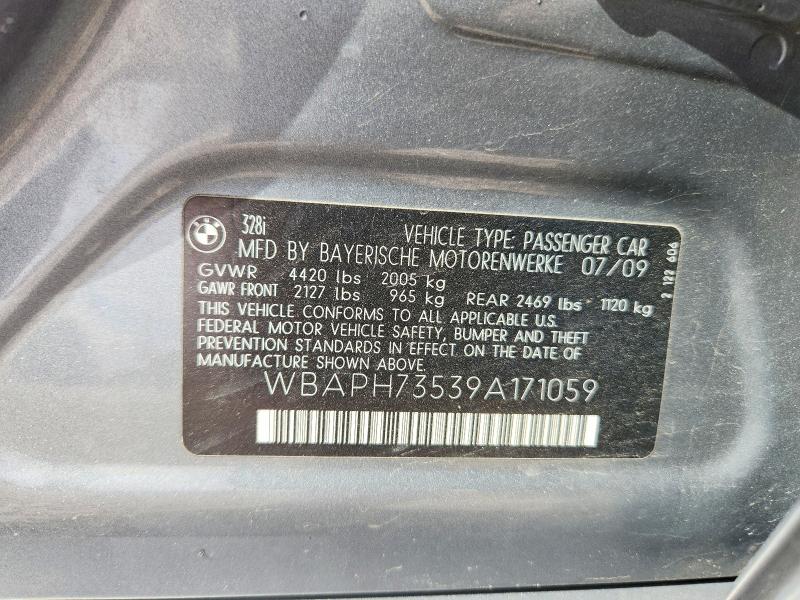 Продаж на аукціоні авто 2009 Bmw 328, vin: WBAPH73539A171059, номер лоту: 53136436