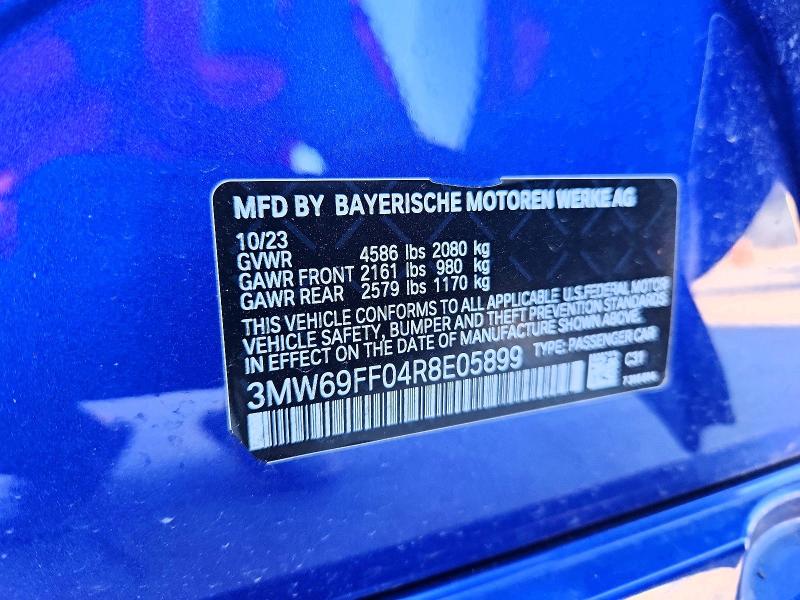 Продажа на аукционе авто 2024 Bmw 330i, vin: 3MW69FF04R8E05899, номер лота: 53368616