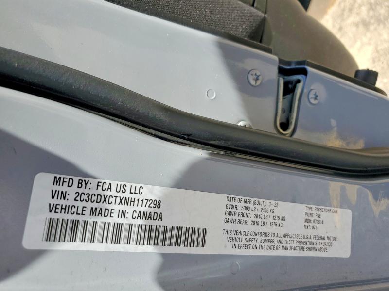 Aukcja sprzedaży 2022 Dodge Charger, vin: 2C3CDXCTXNH117298, numer aukcji: 53394306