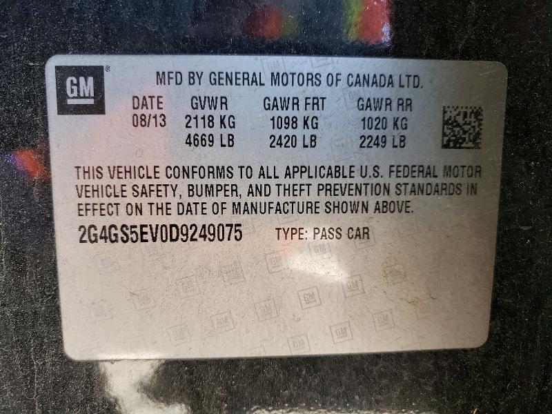 Aukcja sprzedaży 2013 Buick Regal, vin: 2G4GS5EV0D9249075, numer aukcji: 54182586