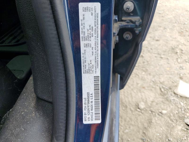 Продажа на аукционе авто 2022 Ram 1500, vin: 1C6SRFRT9NN456322, номер лота: 54926546