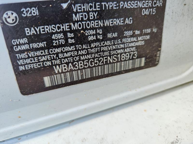 Aukcja sprzedaży 2015 Bmw 328, vin: WBA3B5G52FNS18973, numer aukcji: 55111876