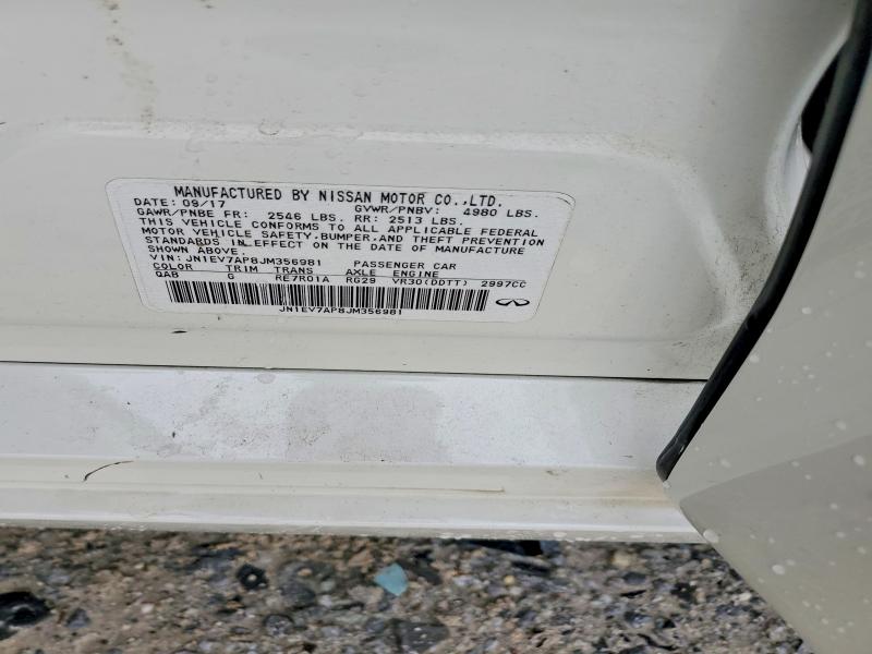 Aukcja sprzedaży 2018 Infiniti Q50, vin: JN1EV7AP8JM356981, numer aukcji: 55136416