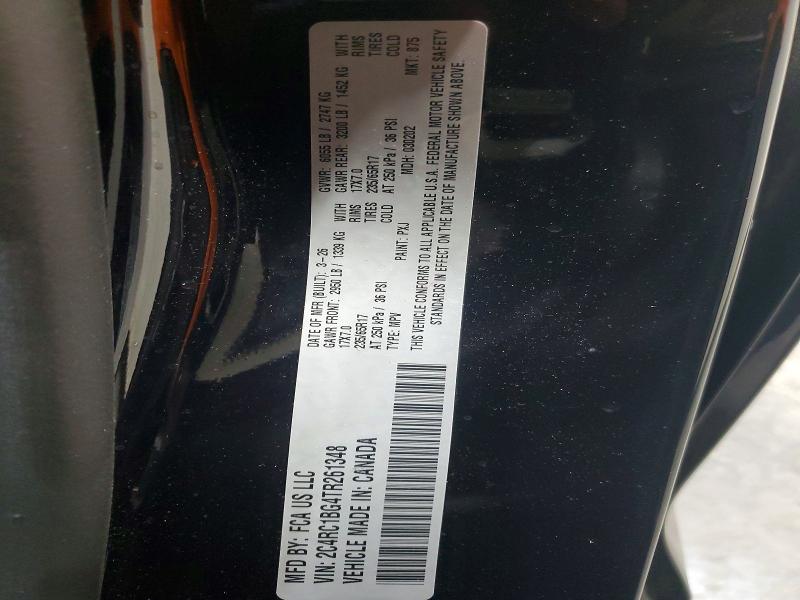 2026 Chrysler Pacifica მანქანა იყიდება აუქციონზე, vin: 2C4RC1BG4TR261348, აუქციონის ნომერი: 53143056