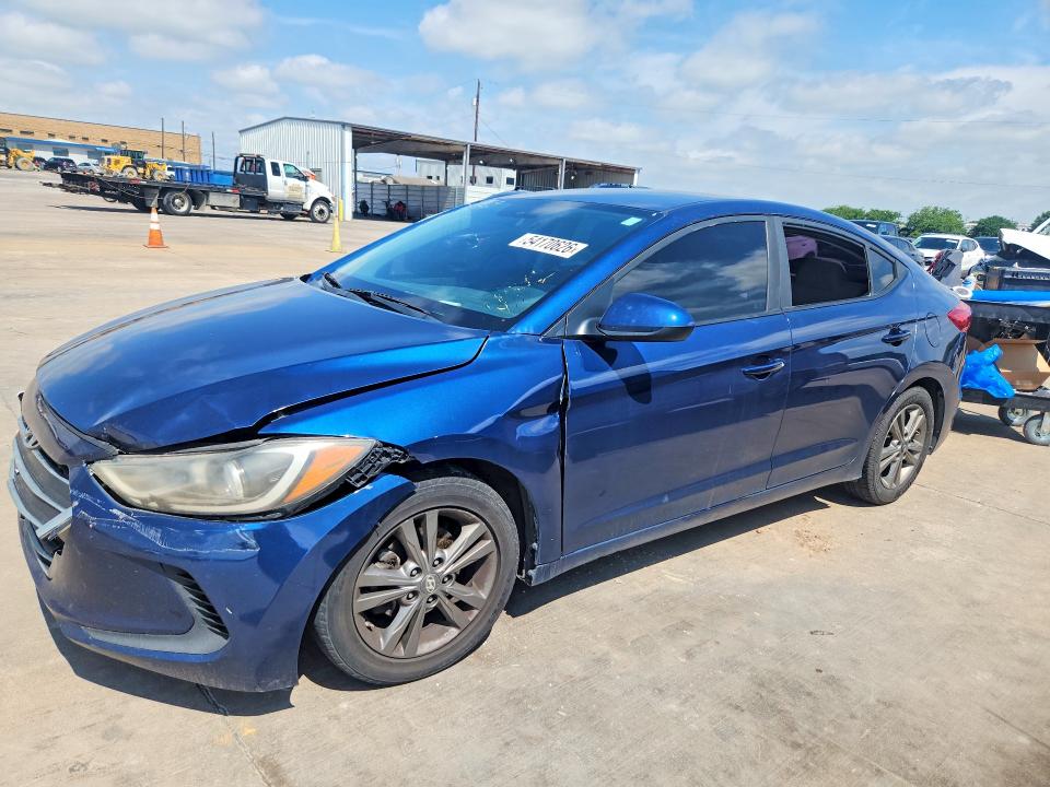 54170626 :رقم المزاد ، 5NPD84LF2JH312892 vin ، 2018 Hyundai Elantra مزاد بيع