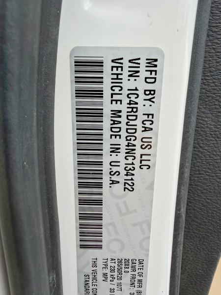Продажа на аукционе авто 2022 Dodge Durango, vin: 1C4RDJDG4NC134122, номер лота: 53662866