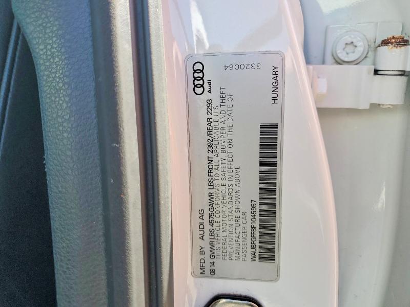 54138096 :رقم المزاد ، WAUBFGFF8F1045957 vin ، 2015 Audi A3 مزاد بيع