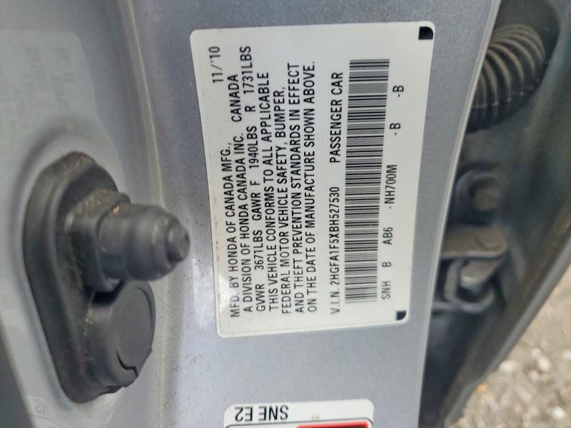 Продаж на аукціоні авто 2011 Honda Civic, vin: 2HGFA1F5XBH527530, номер лоту: 53817746