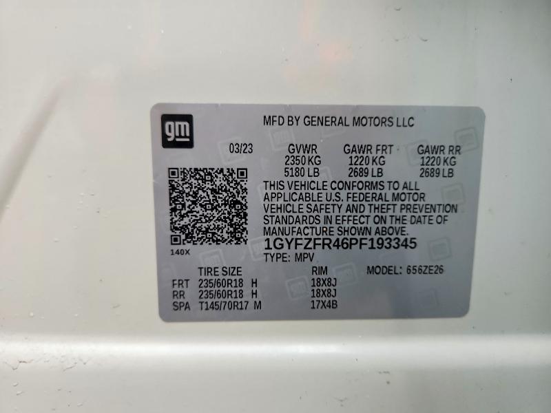 Продаж на аукціоні авто 2023 Cadillac Xt4, vin: 1GYFZFR46PF193345, номер лоту: 52130416