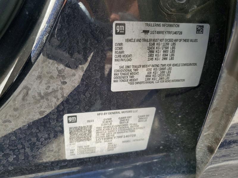 Продажа на аукционе авто 2024 Gmc Sierra, vin: 1GT49REY7RF140728, номер лота: 54676096