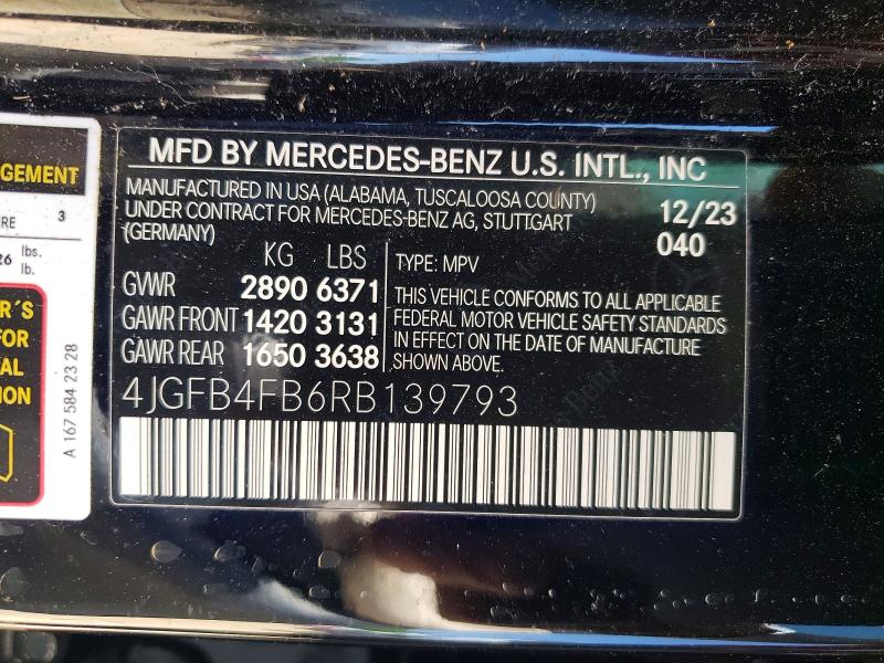 Продажа на аукционе авто 2024 Mercedes-benz Gle, vin: 4JGFB4FB6RB139793, номер лота: 53673506