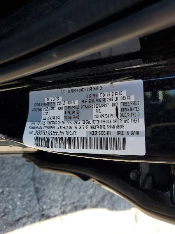 52789206 :رقم المزاد ، JM3KFBCL9S0565365 vin ، 2025 Mazda Cx-5 مزاد بيع