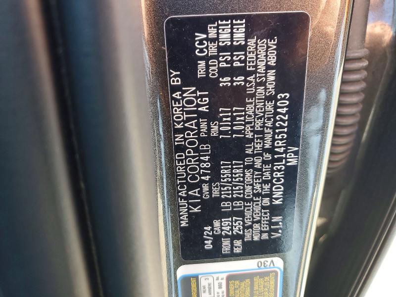55188086 :رقم المزاد ، KNDCR3L14R5122403 vin ، 2024 Kia Niro مزاد بيع