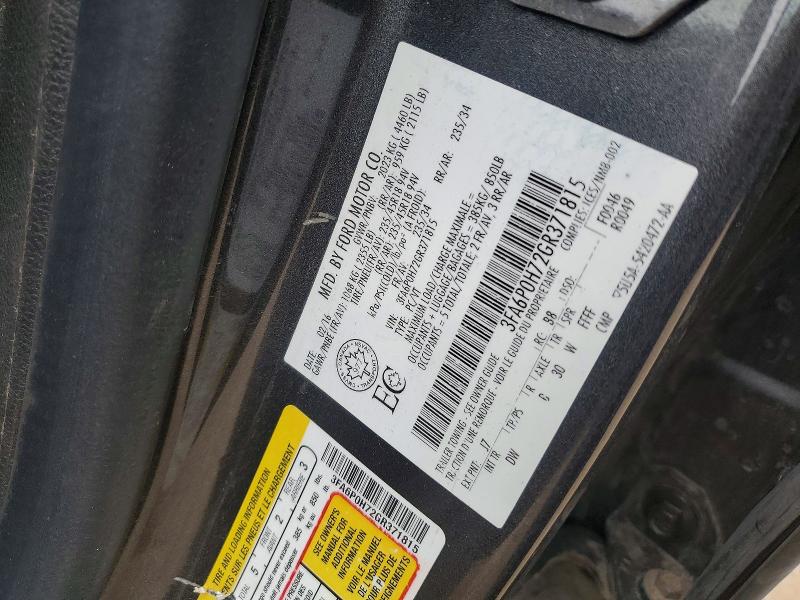 Aukcja sprzedaży 2016 Ford Fusion, vin: 3FA6P0H72GR371815, numer aukcji: 52383086