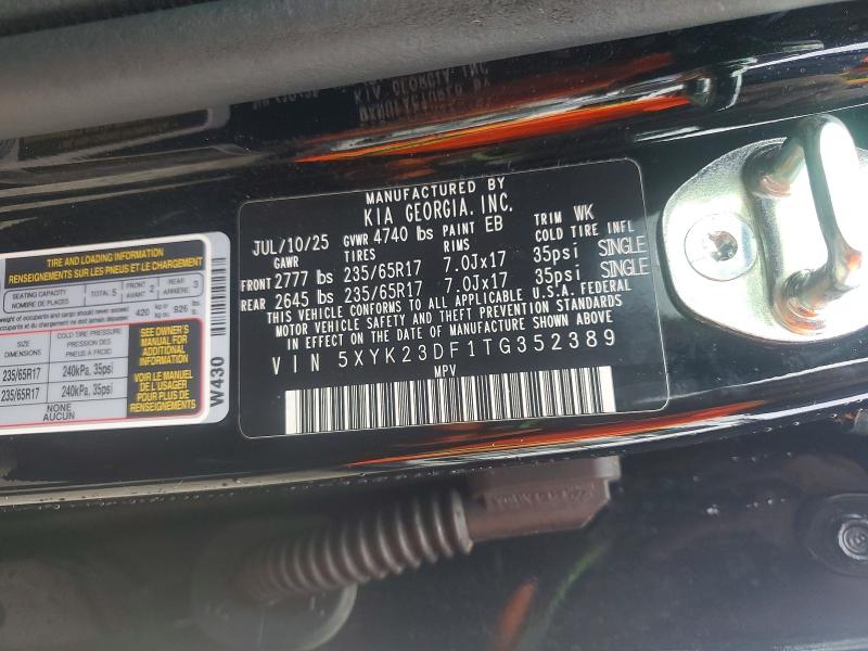 52817196 :رقم المزاد ، 5XYK23DF1TG352389 vin ، 2026 Kia Sportage مزاد بيع