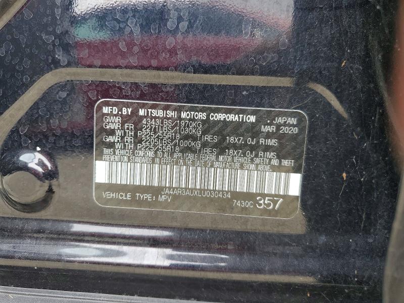 Продажа на аукционе авто 2020 Mitsubishi Outlander Sport, vin: JA4AR3AUXLU030434, номер лота: 55269056