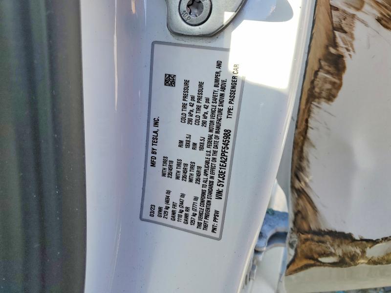 Aukcja sprzedaży 2023 Tesla Model 3, vin: 5YJ3E1EA2PF545988, numer aukcji: 53769656