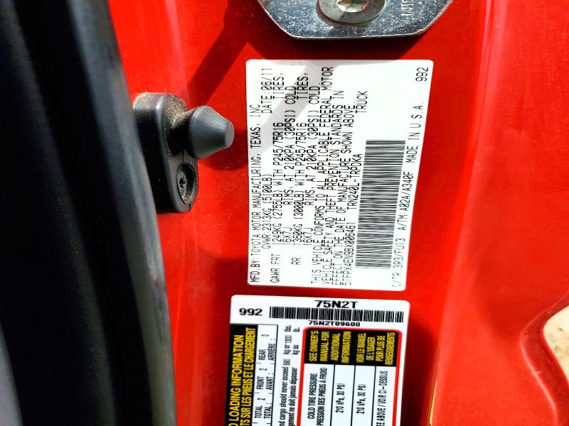 Aukcja sprzedaży 2011 Toyota Tacoma, vin: 5TFPX4EN9BX006461, numer aukcji: 53792806