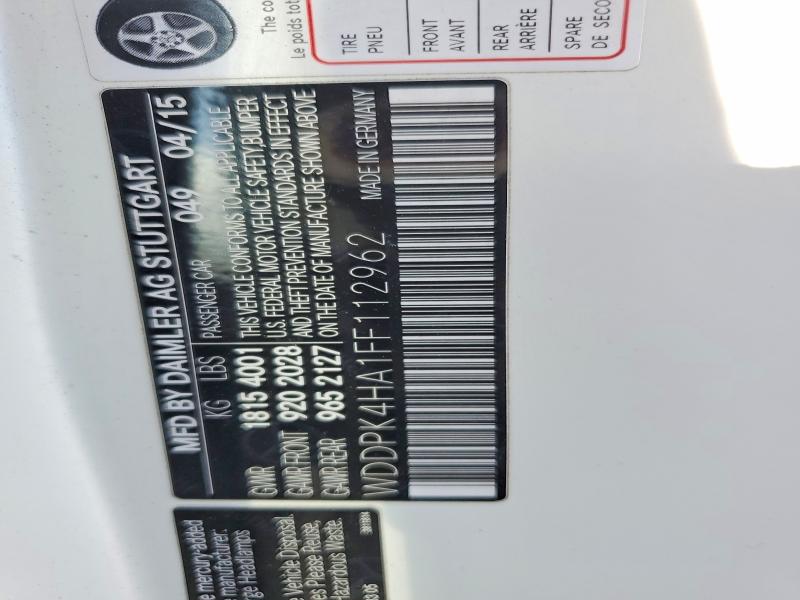 Продажа на аукционе авто 2015 Mercedes-benz Slk, vin: WDDPK4HA1FF112962, номер лота: 51890596
