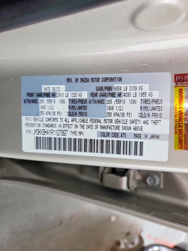 Auction sale of the 2024 Mazda Cx-90, vin: JM3KKBHA1R1127897, lot number: 53385276